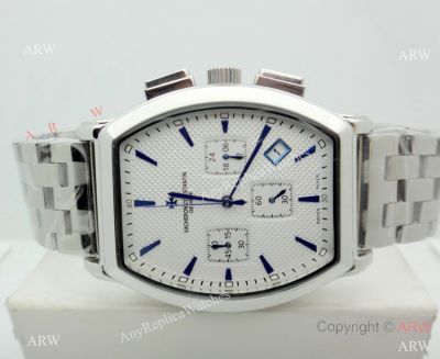 Best Copy Vacheron Constantin Geneve Chronograph watch Stainless steel Blue Stick